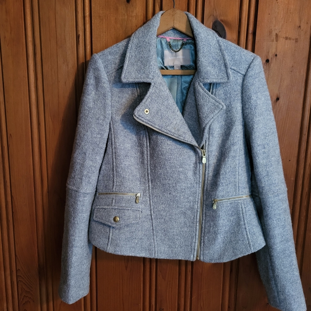 Banana Republic Gray Wool Jacket